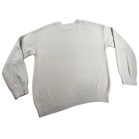 Thread & Supply Sweater Womens Large Southern Sand White Cozy Life Knit Pullover - Picture 2 of 9